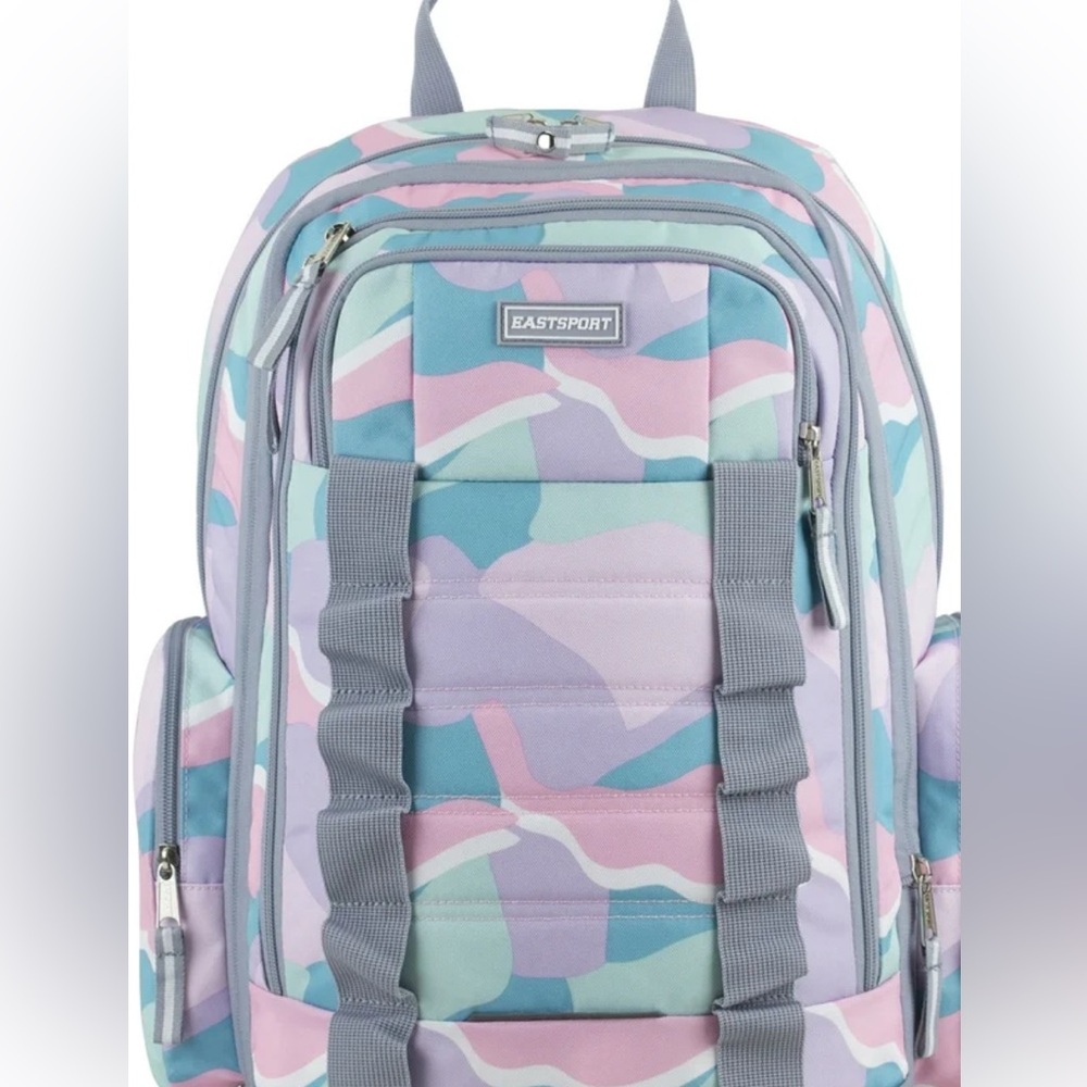 Eastsport Unisex Expandable Team Recycled Backpack, Abstract Joy NWOT